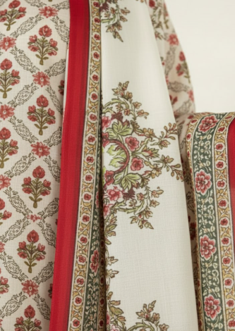 3 PIECE UNSTITCHED SLUB LINEN SUIT (MASHAAL)