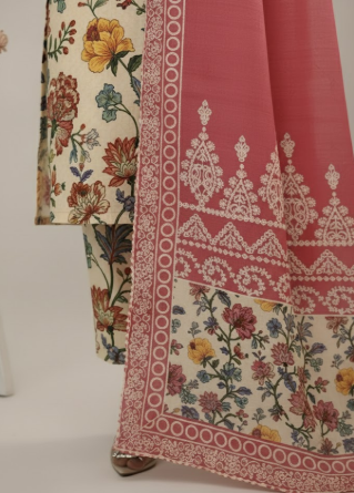 PREMIUM QUALITY KHADDAR 3 PIECE UNSTITCHED PRINTED SUIT