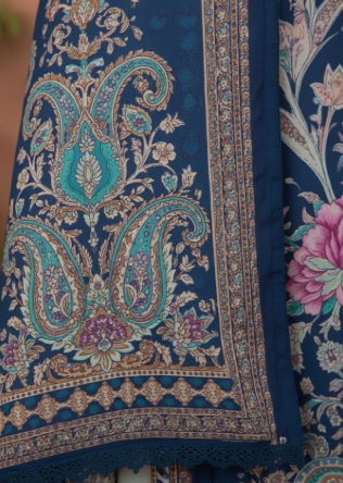 Premium Twill Marina 3pc unstitched Suit