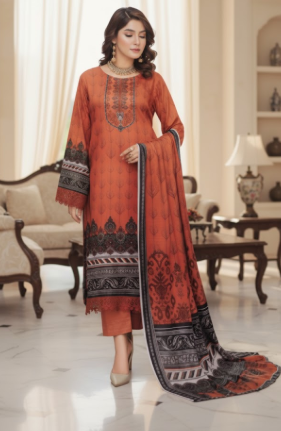 3 PIECE UNSTITCHED SLUB LINEN SUIT (FALAK)