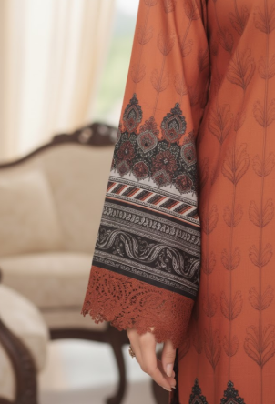 3 PIECE UNSTITCHED SLUB LINEN SUIT (FALAK)