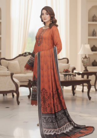 3 PIECE UNSTITCHED SLUB LINEN SUIT (FALAK)